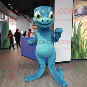 Sky Blue Anaconda mascotte...