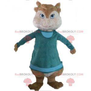 Alvin und das braune Eichhörnchen-Maskottchen der Chipmunks -