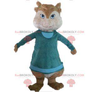 Mascotte van de bruine eekhoorn Alvin en de Chipmunks -