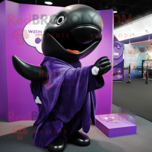 Purple Killer Whale maskot...