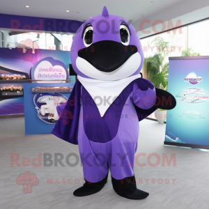 Purple Killer Whale maskot...