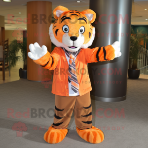 Orange Tiger mascotte...