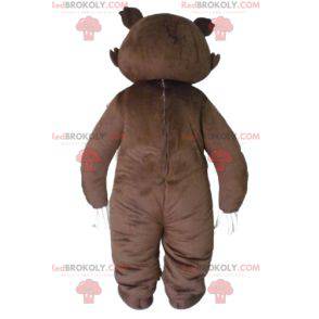 Mascote do urso-pardo feroz com grandes garras - Redbrokoly.com
