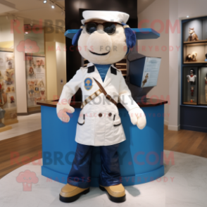 Cream Doctor mascot costume character dressed with a Jeans and Ties