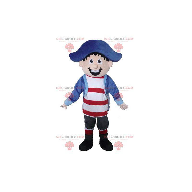 Very smiling pirate captain sailor mascot - Redbrokoly.com