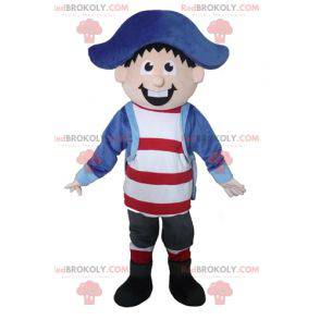 Very smiling pirate captain sailor mascot - Redbrokoly.com