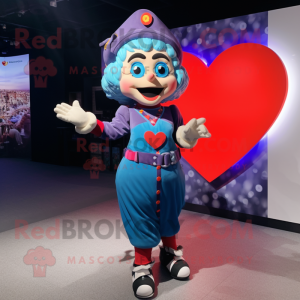  Hjerte maskot kostume...