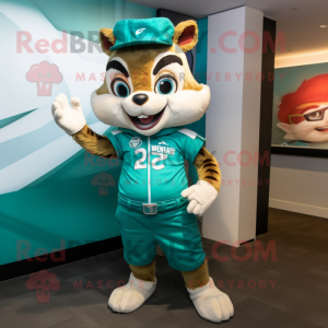 Teal Chipmunk mascotte...