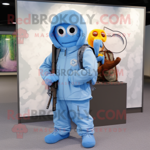 Sky Blue Sniper maskot...