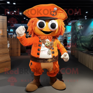 Oranje piraten mascotte...