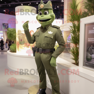 Olive Police Officer maskot...