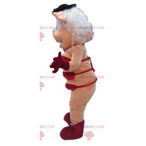 Mascot puta rosa con ropa interior roja - Redbrokoly.com