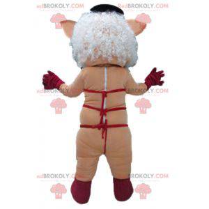 Mascot puta rosa con ropa interior roja - Redbrokoly.com