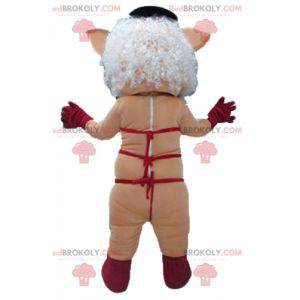 Mascotte troia rosa con biancheria intima rossa - Redbrokoly.com