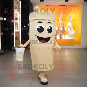 Beige doftljus maskot...