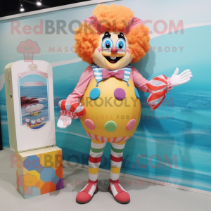 Peach Clown mascotte...