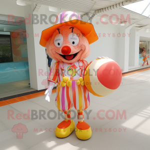 Peach Clown mascotte...