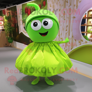 Lime Green Apple mascotte...