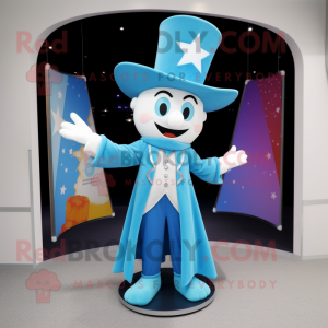 Sky Blue Magician maskot...