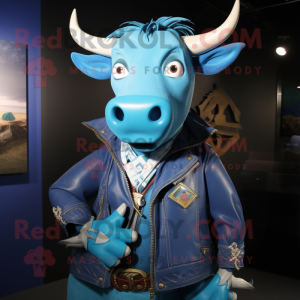 Blauer Zebu Maskottchen...