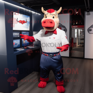 Red Bull maskot drakt figur...