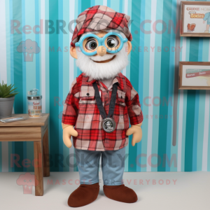 nan Doctor mascot costume character dressed with a Flannel Shirt and Beanies