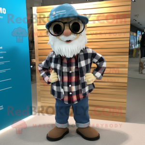 nan Doctor mascot costume character dressed with a Flannel Shirt and Beanies