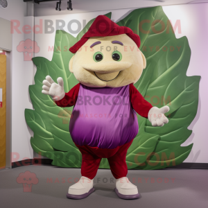 Red Cabbage Leaf maskot...