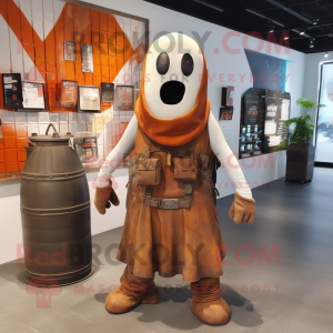 Rust Ghost maskot kostume...