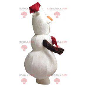 Mascot Olaf famoso muñeco de nieve de la Reina de las Nieves -