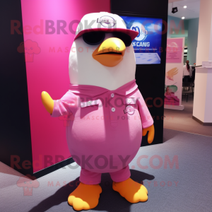 Pink Penguin mascotte...