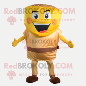 Goud Hamburger mascotte...