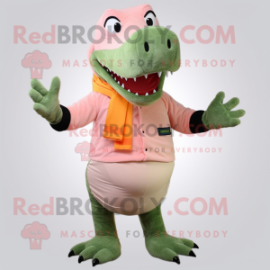 Peach Crocodile mascotte...