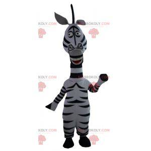 Marty mascot the famous zebra from Madagascar cartoon -