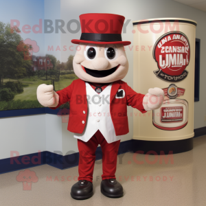 nan Jambalaya mascot costume character dressed with a Suit Pants and Rings