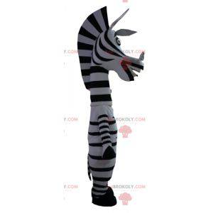 Marty mascot the famous zebra from Madagascar cartoon -