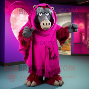 Magenta baviaan mascotte...