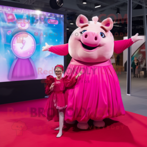 Magenta Sow mascotte...