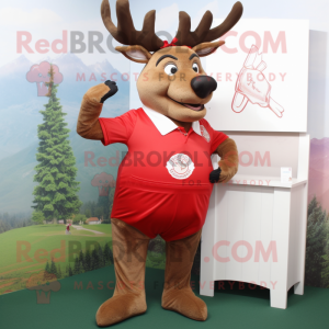 Red Deer mascotte kostuum...