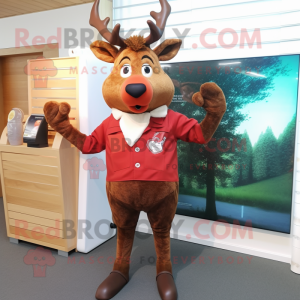 Red Deer mascotte kostuum...