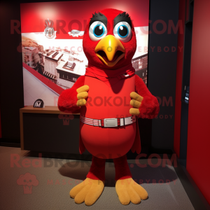 Red Falcon maskot kostume...