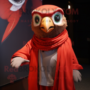 Roter Falke Maskottchen...