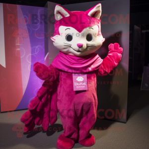 Magenta Cat mascotte...