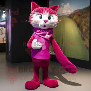 Magenta Cat mascotte...