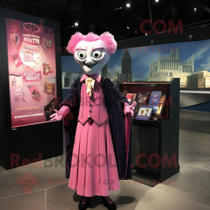 Rosa vampyrmaskot kostyme...
