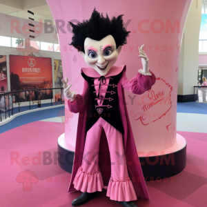 Pink vampyr maskot kostume...