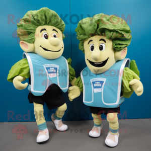 Cyan Caesar Salad maskot...