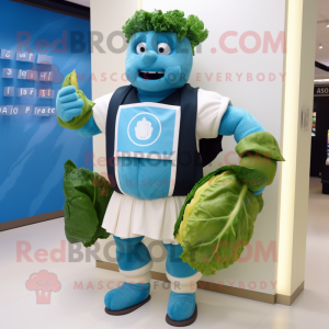 Cyan Caesar Salad mascotte...