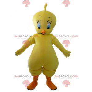 Mascot Titi famoso canario amarillo Looney Tunes -