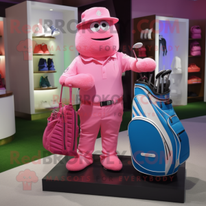 Rosa Golfbag Maskottchen...